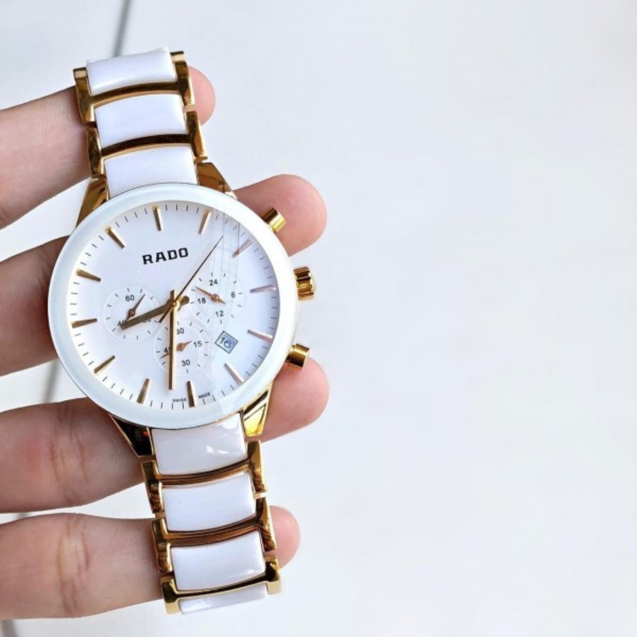 LUXURY CERAMIC CHRONOGRAPH WATCH FOR WOMEN