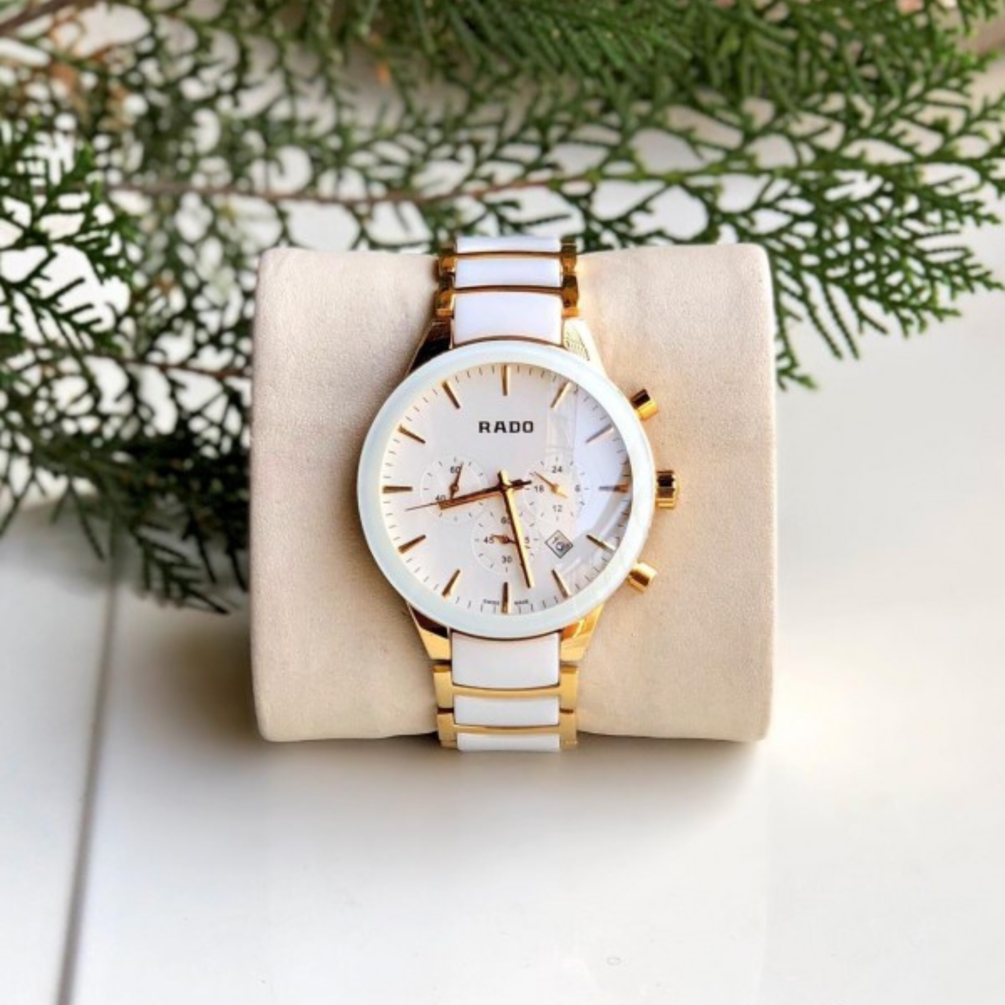 LUXURY CERAMIC CHRONOGRAPH WATCH FOR WOMEN