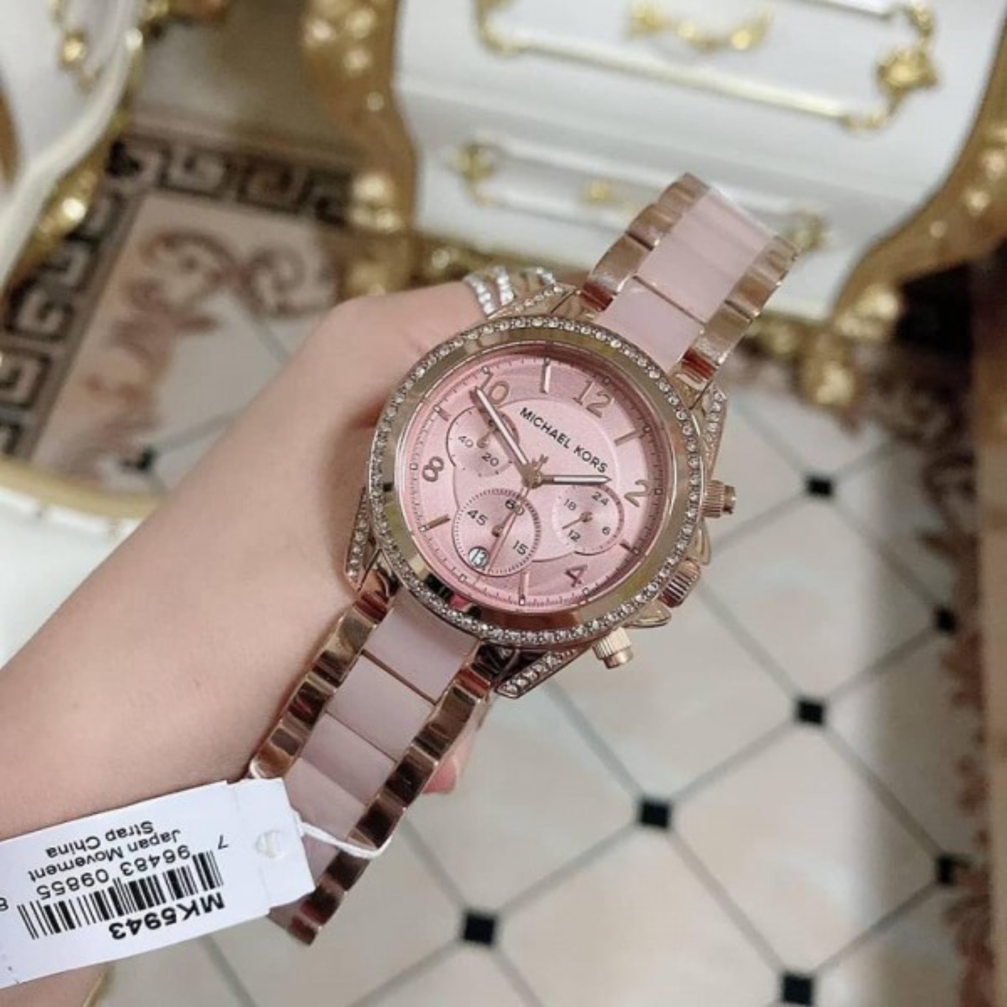 M_KORS BLAIR ROSE DIAL WATCH