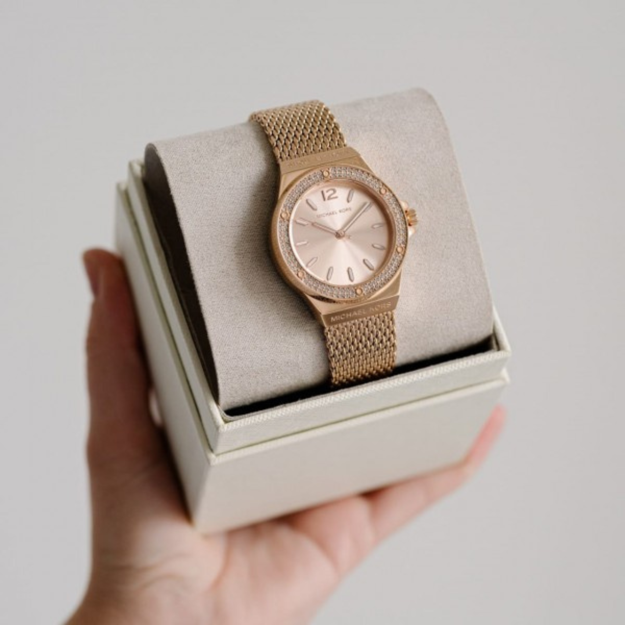 WOMEN ROSE GOLD LENNOX ANALOG QUARTZ WATCH