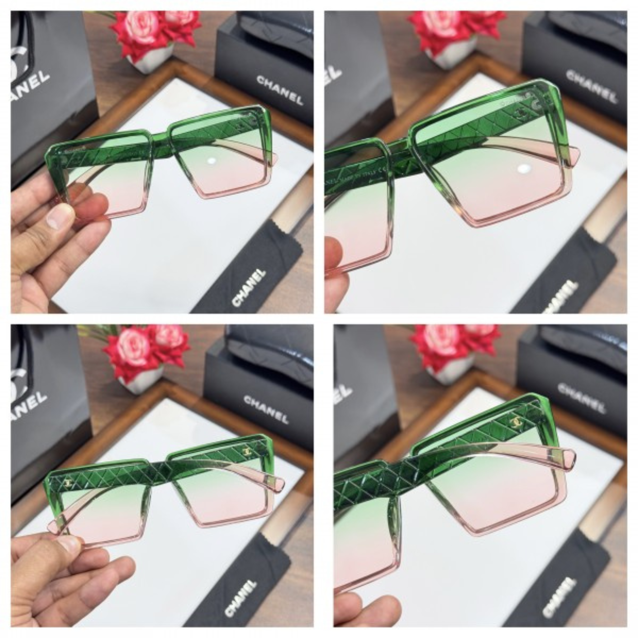 UV PROTECTION RETRO SQUARE SUNGLASSES