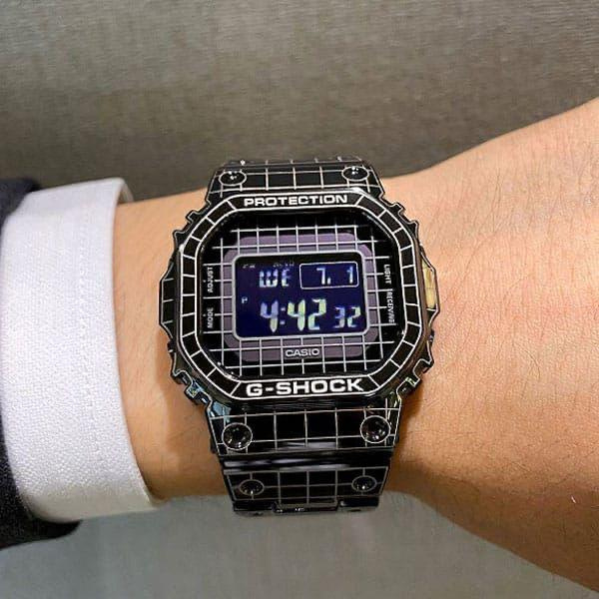 LIMITED EDITION FULL METAL BLACK DIGITAL WATCH