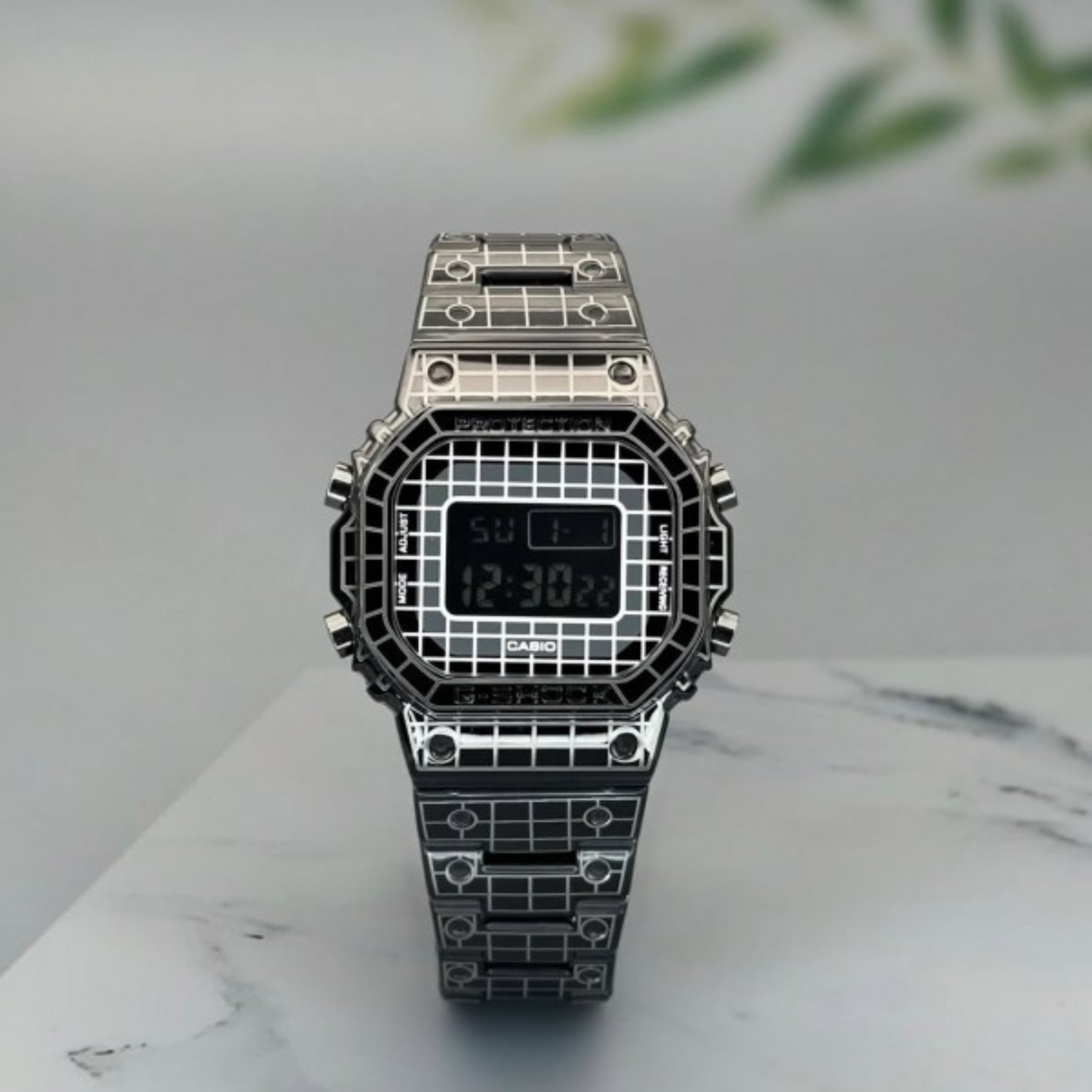 LIMITED EDITION FULL METAL BLACK DIGITAL WATCH