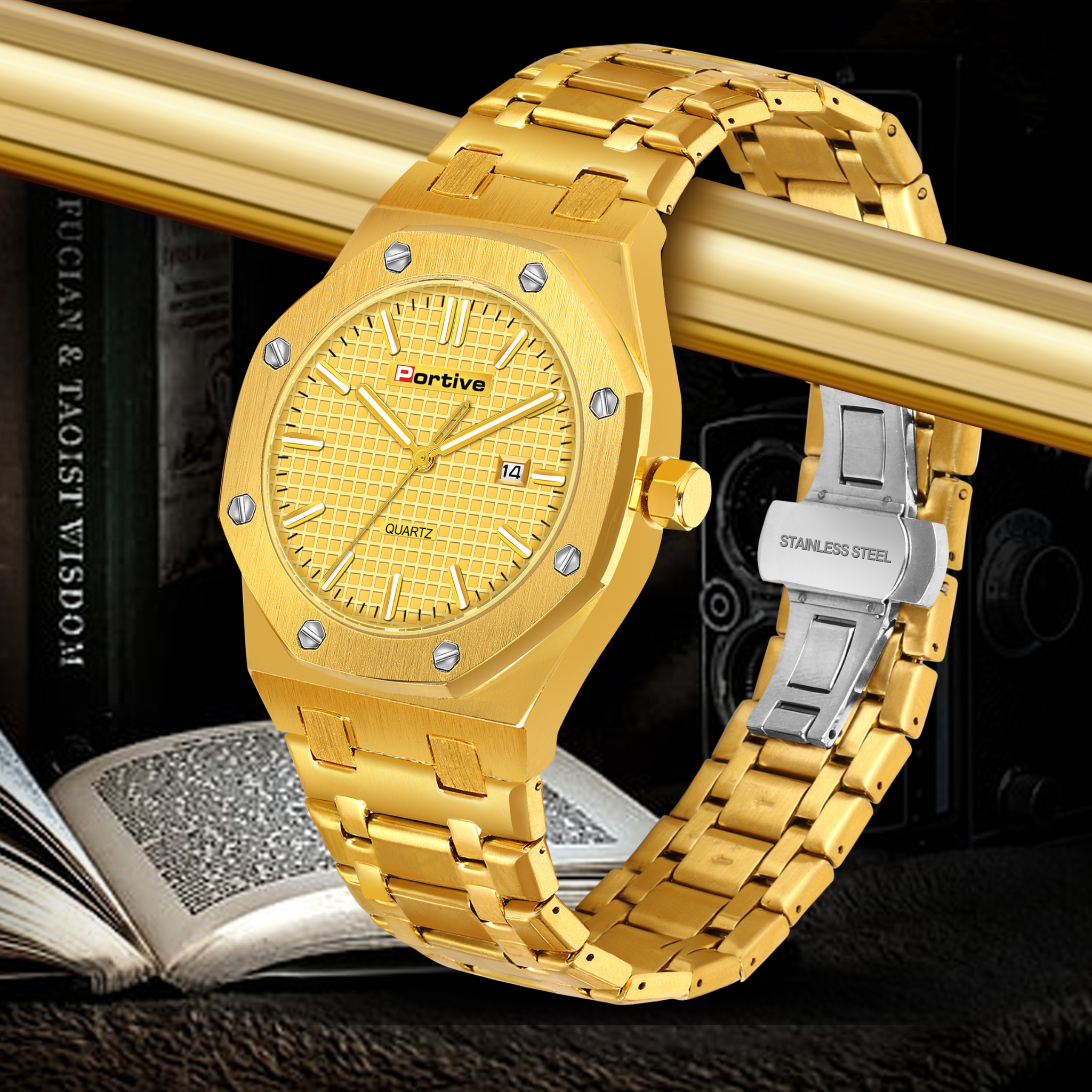 SIMPLE LUXURY GOLDEN TRENDING WATCH