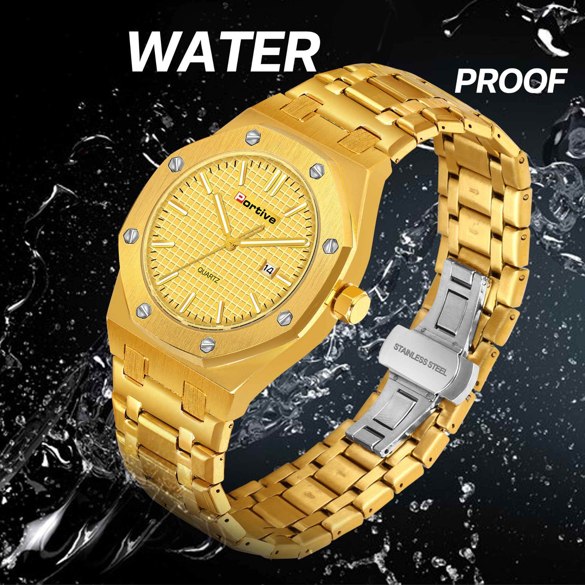 SIMPLE LUXURY GOLDEN TRENDING WATCH