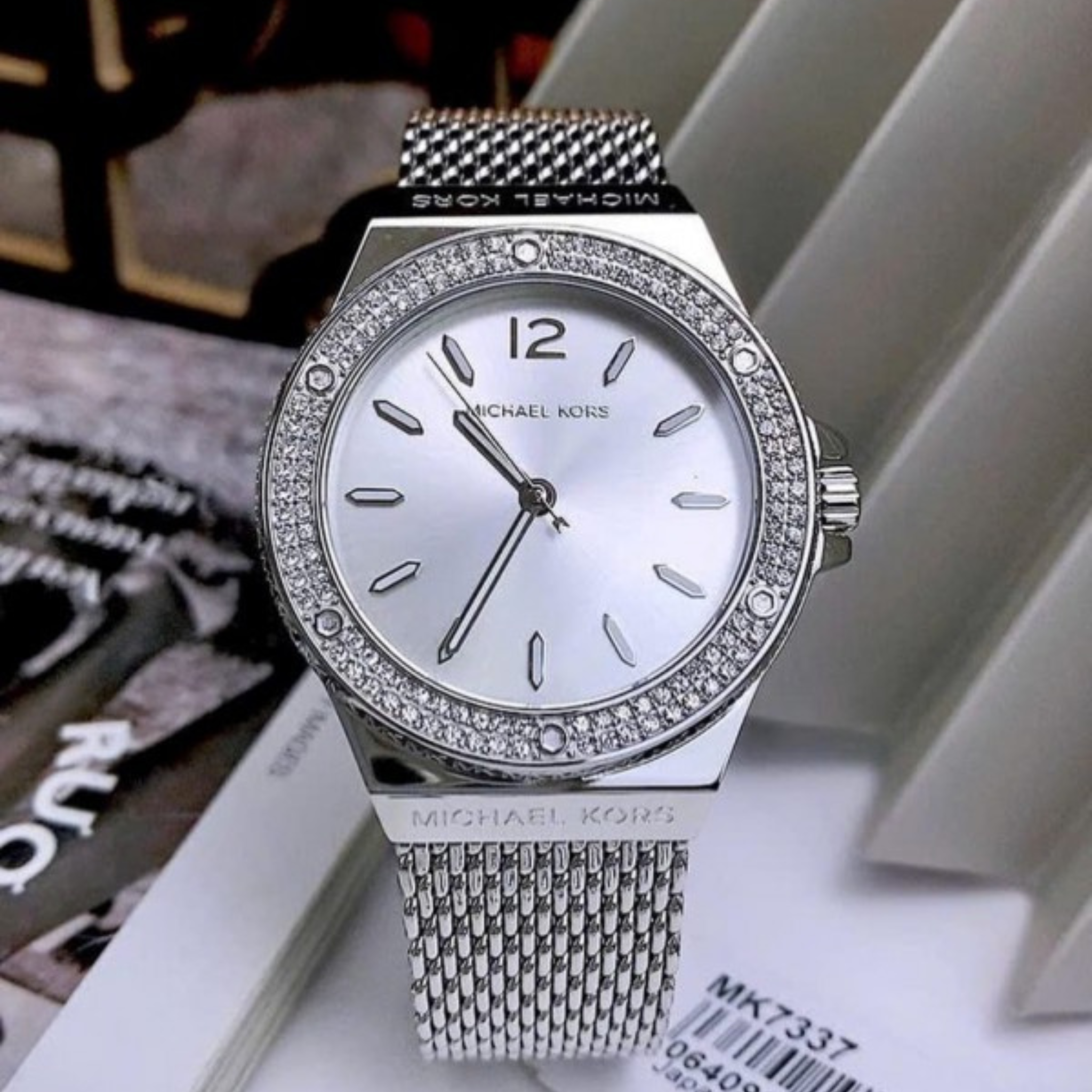 PURE SILVER DIAL WOMEN WATCH