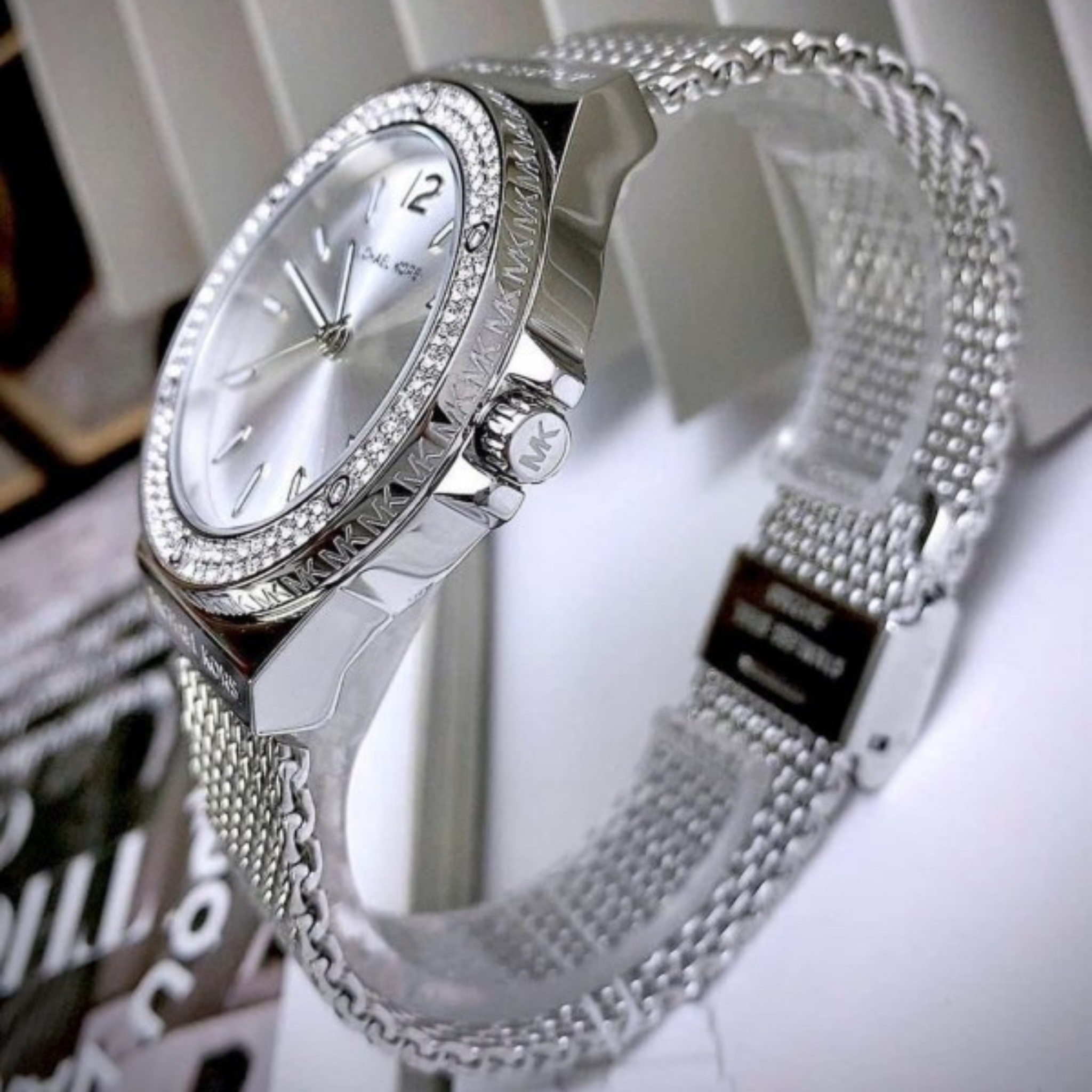 PURE SILVER DIAL WOMEN WATCH