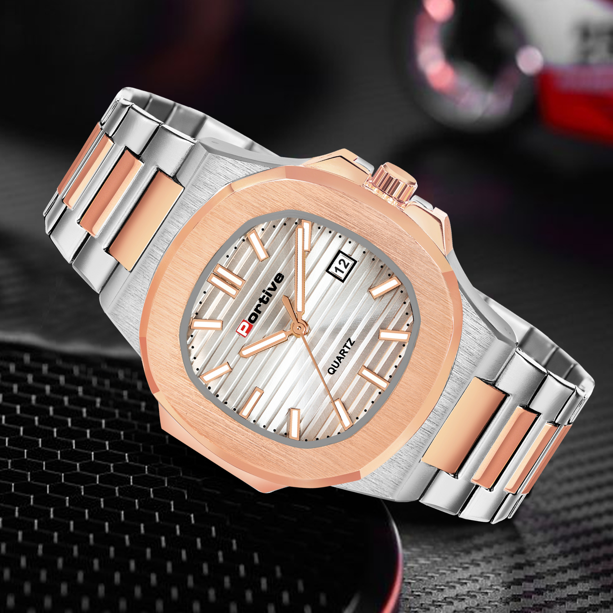 PERMIUM ROSE GOLD BRANDED WATCH