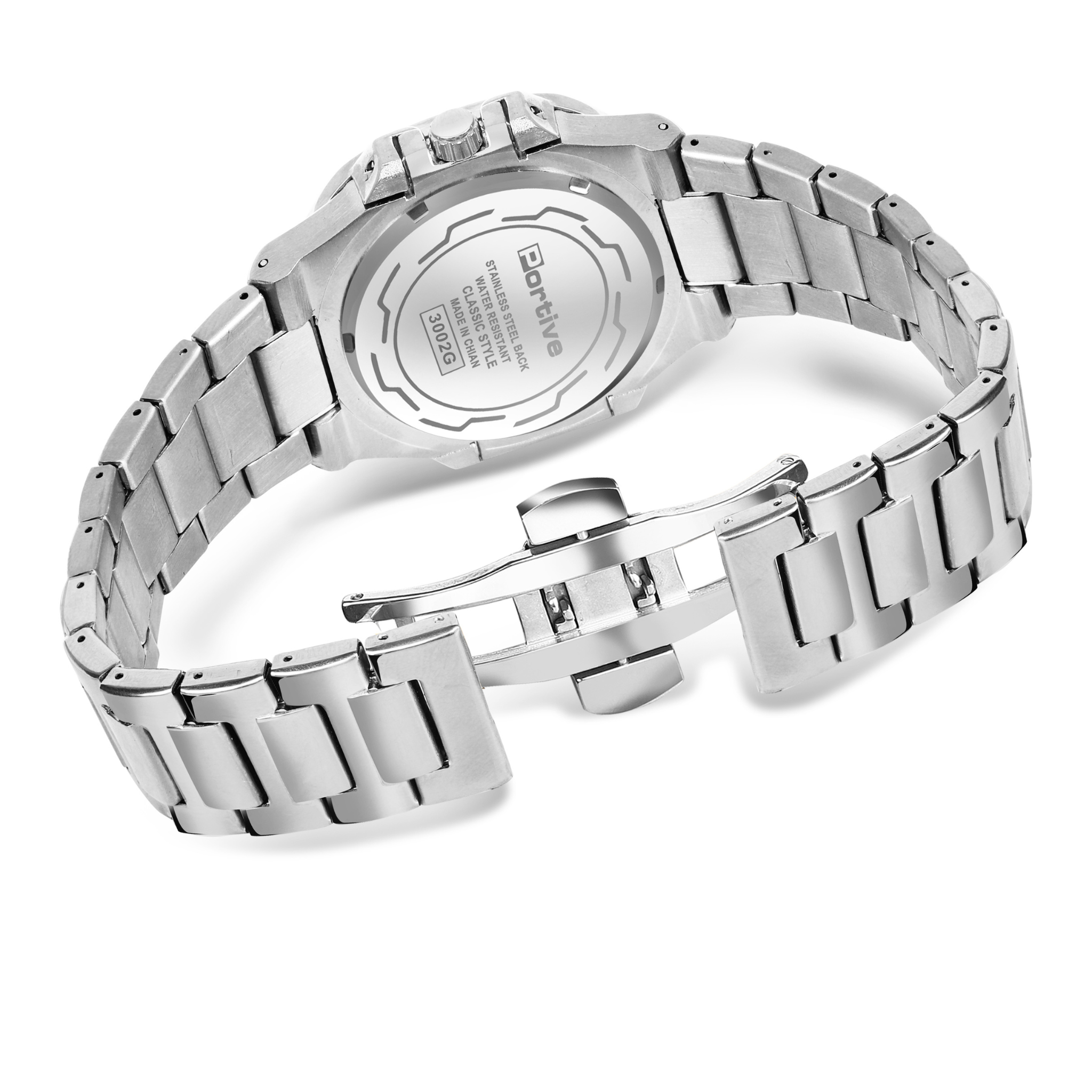 BUY SILVER GREEN TRANDING WATCH