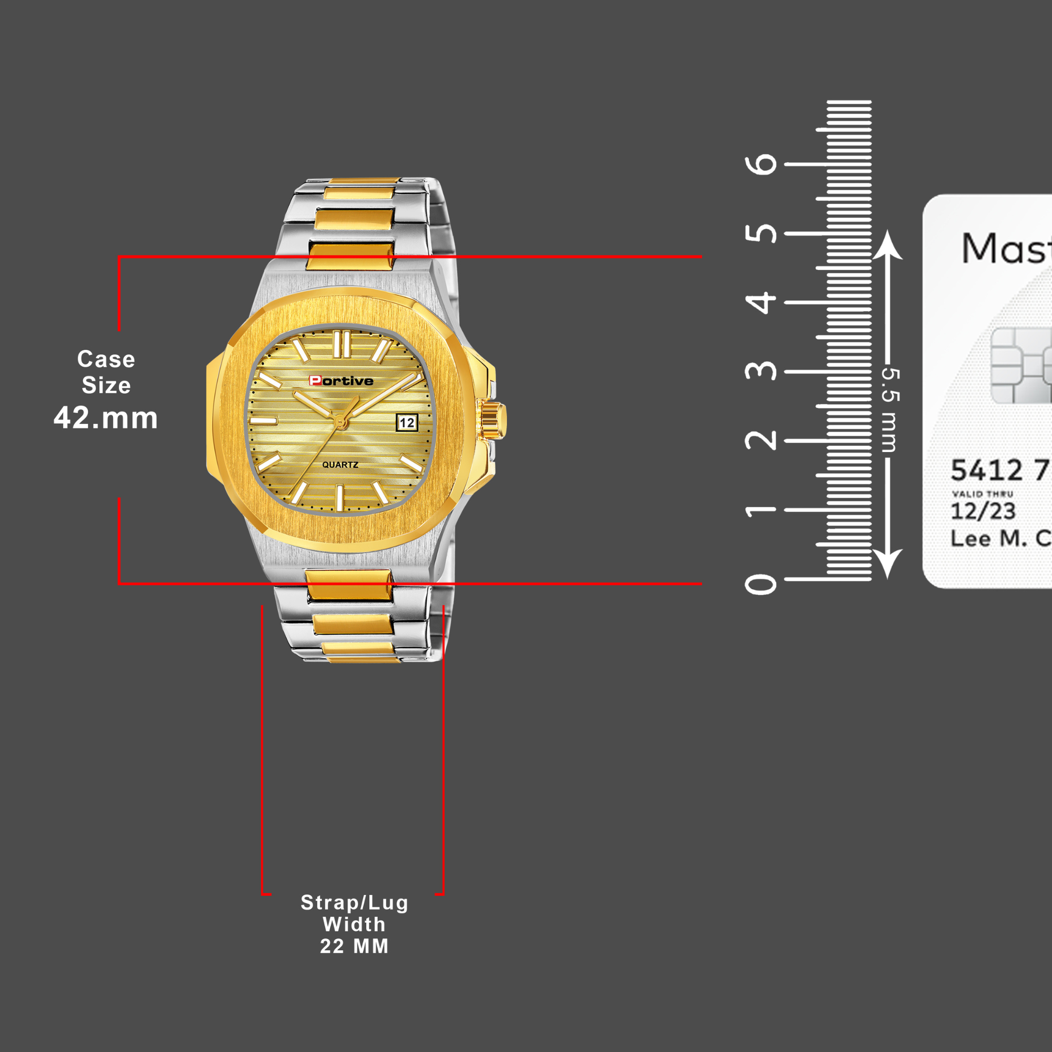 BRANDED TWO TONE GOLDEN WATCH