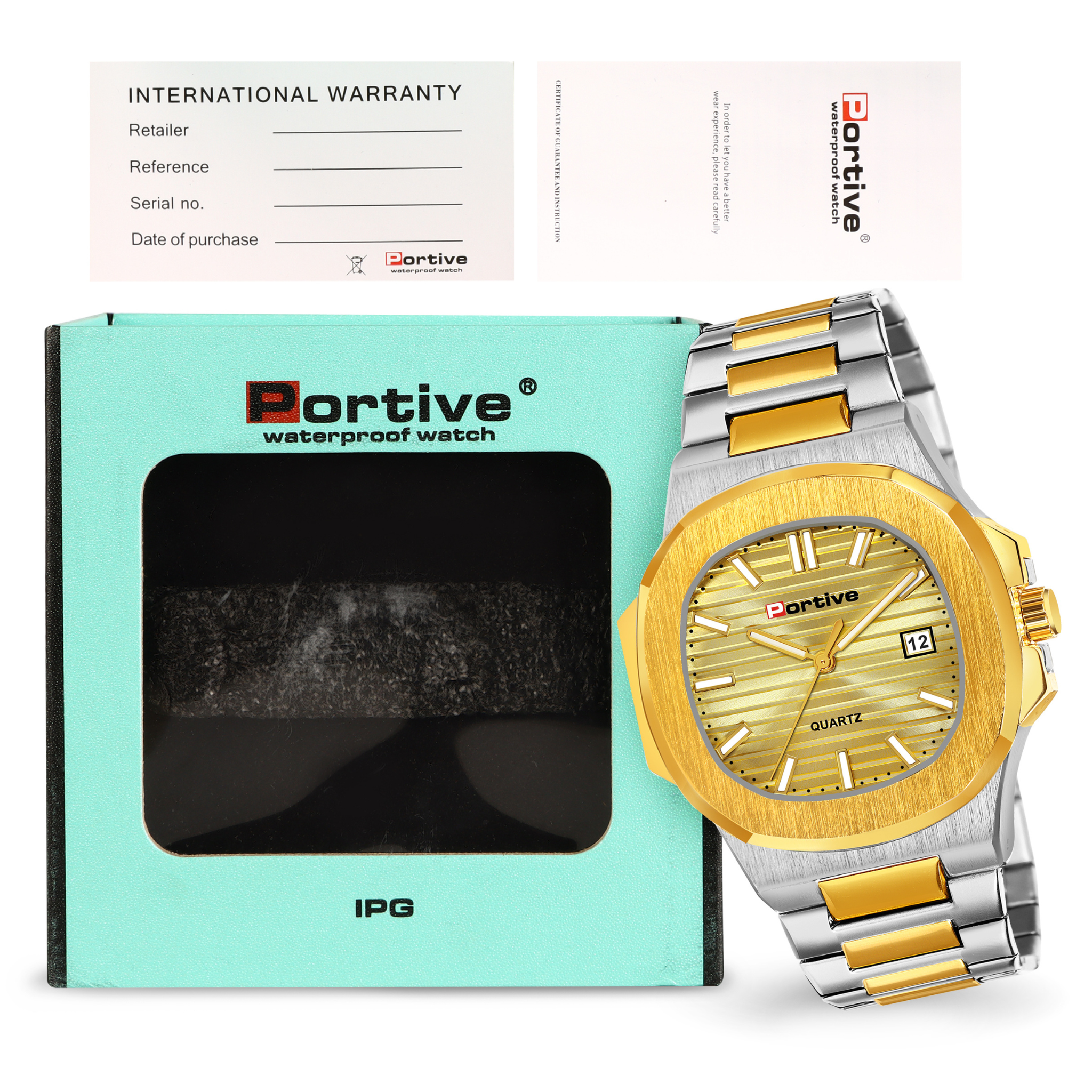 BRANDED TWO TONE GOLDEN WATCH