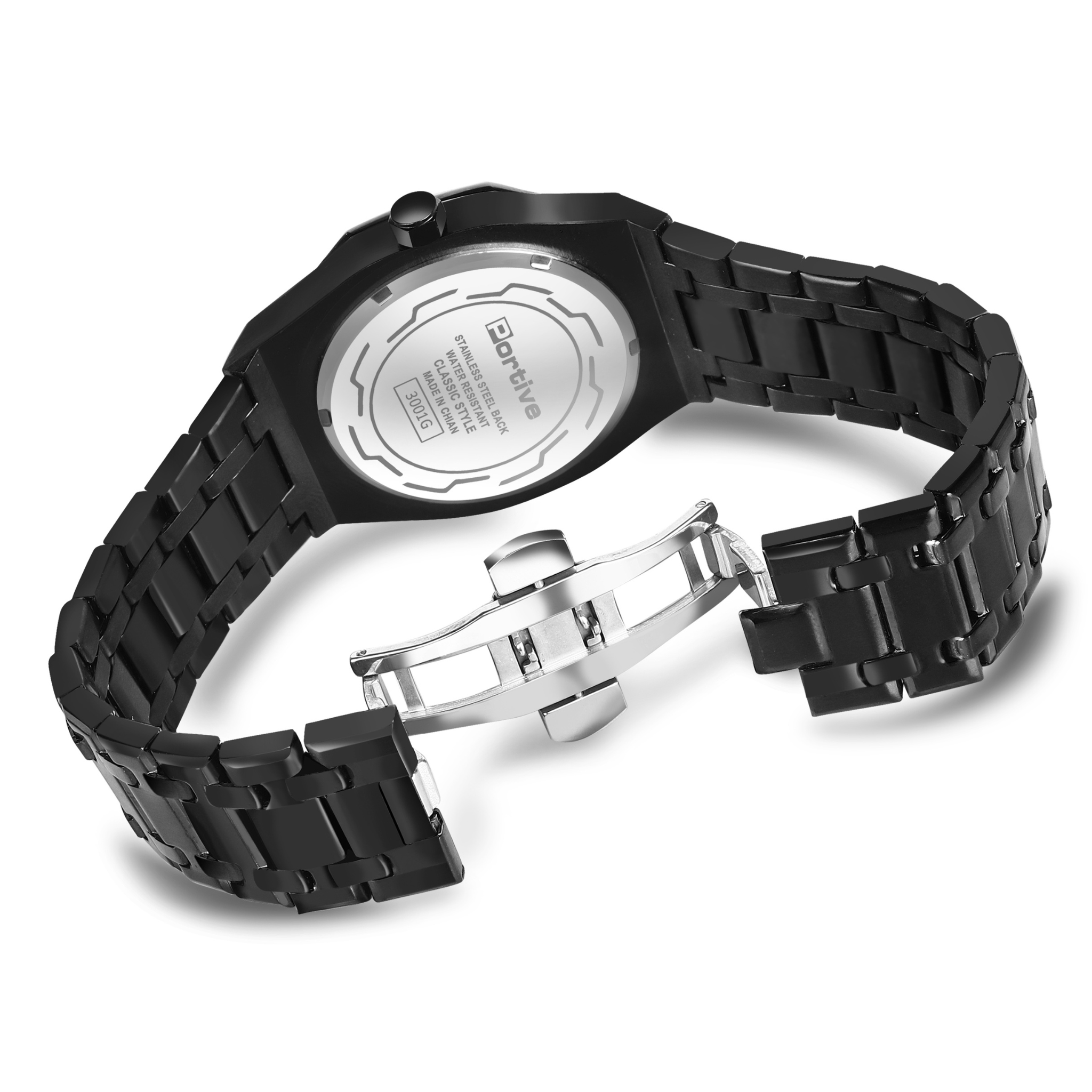 LUXURIES BLACK DIAL DATE DISPLAY ANALOG WATCH