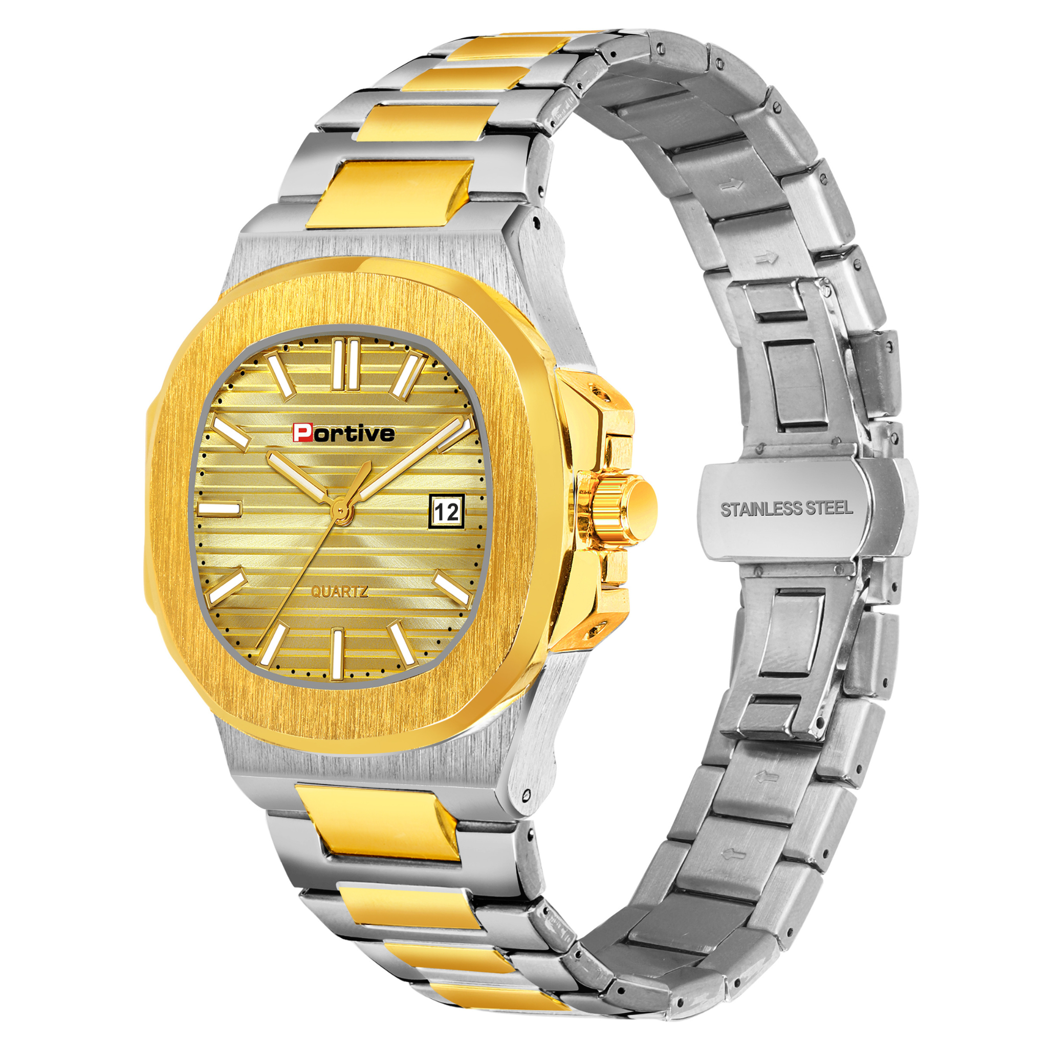 BRANDED TWO TONE GOLDEN WATCH