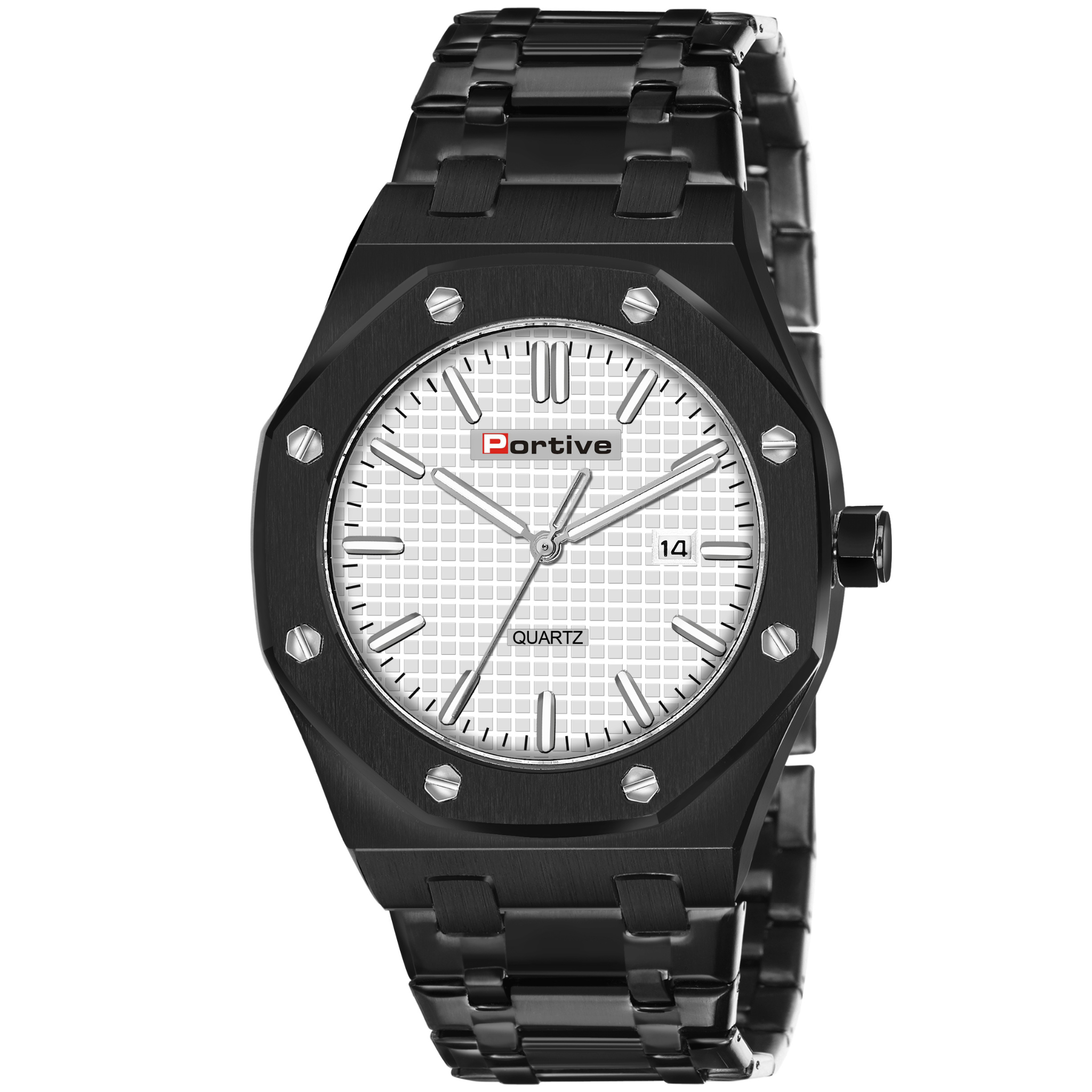 LUXURIES BLACK DIAL DATE DISPLAY ANALOG WATCH